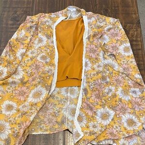 Maurice's shawl with tank top